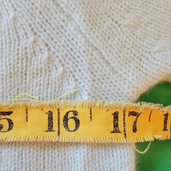 Ann Taylor Rhinestone Beaded Mint Green Sweater, Wool blend, Size XS, NWT - Picture 7 of 14